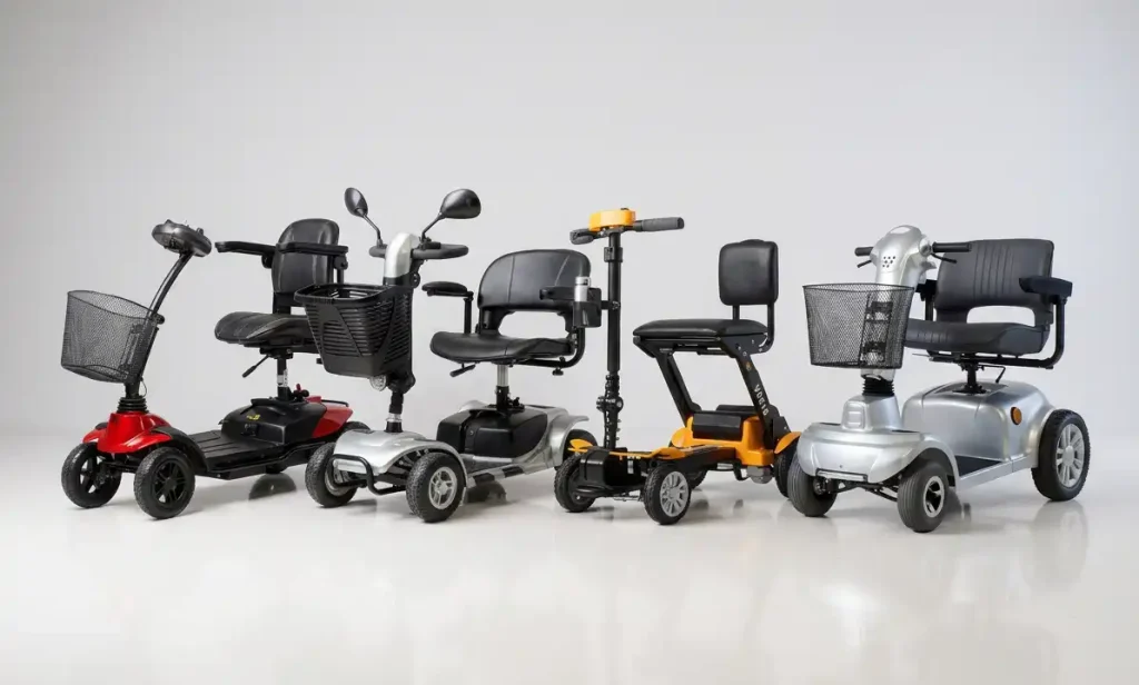 Vista frontal de las mejores scooters electricas para personas mayores