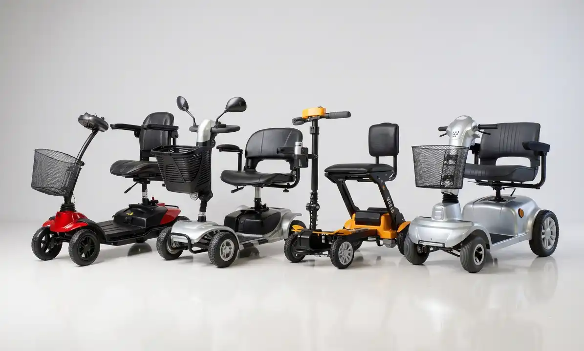 Vista frontal de las mejores scooters electricas para personas mayores