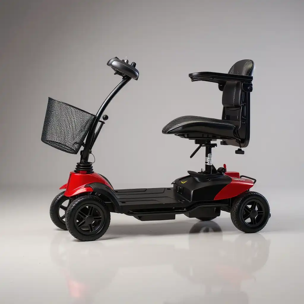 Vista lateral del Scooter de movilidad para personas mayores Mobiclinic Virgo