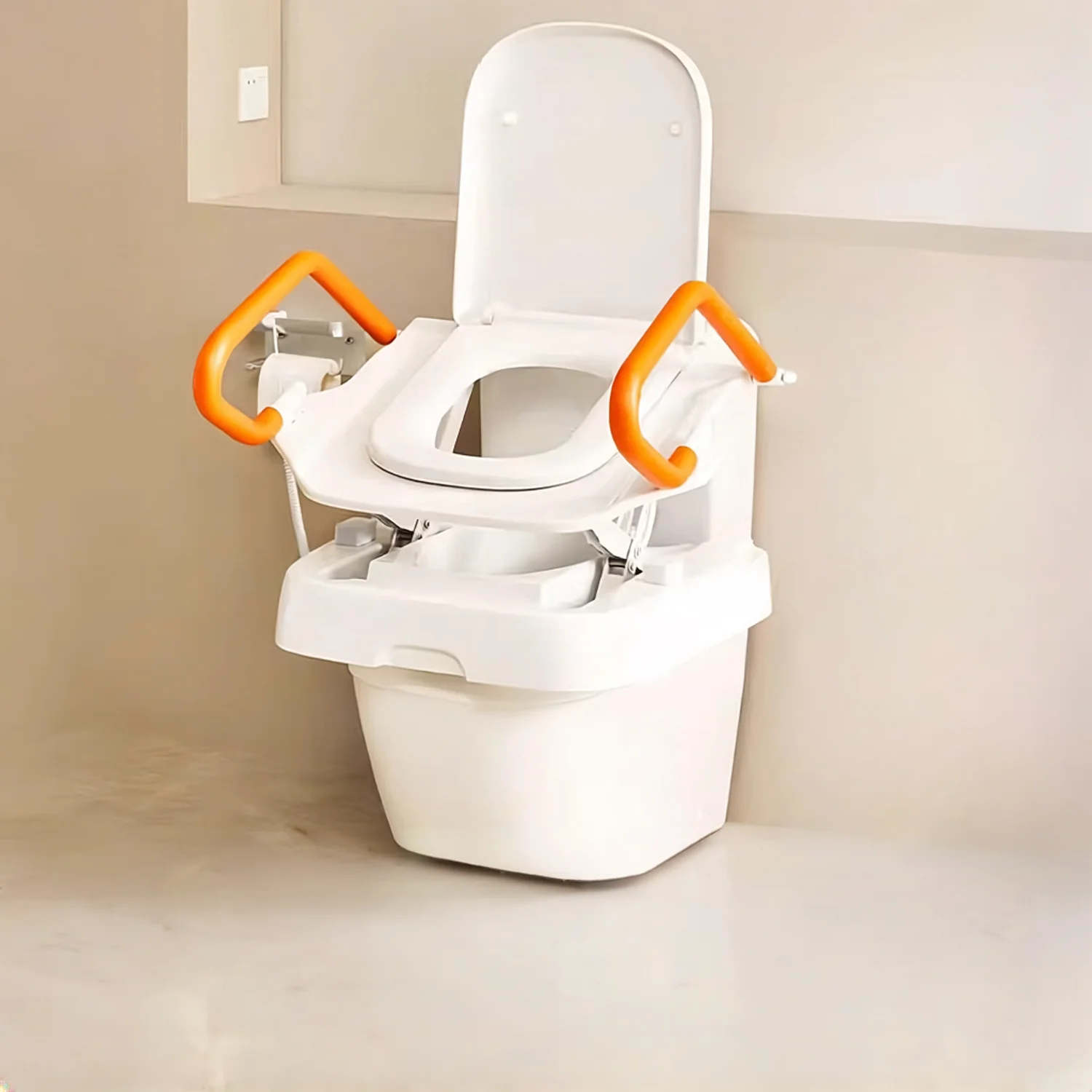 Elevador de WC eléctrico VOCIC AX12 con reposabrazos